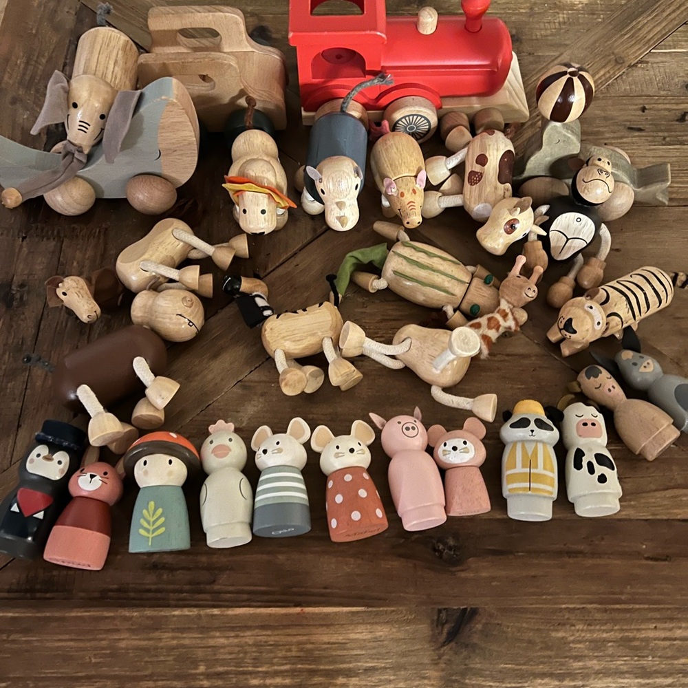 Massive wooden toy bundle